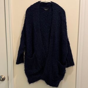 Zara Oversized Deep Blue Cardigan